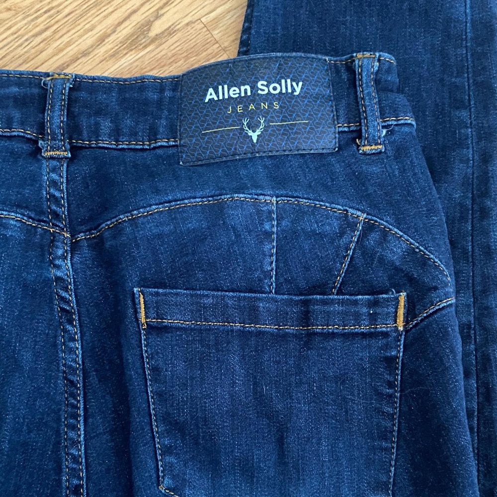 Allen Solly Deep Blue Cropped Jeans